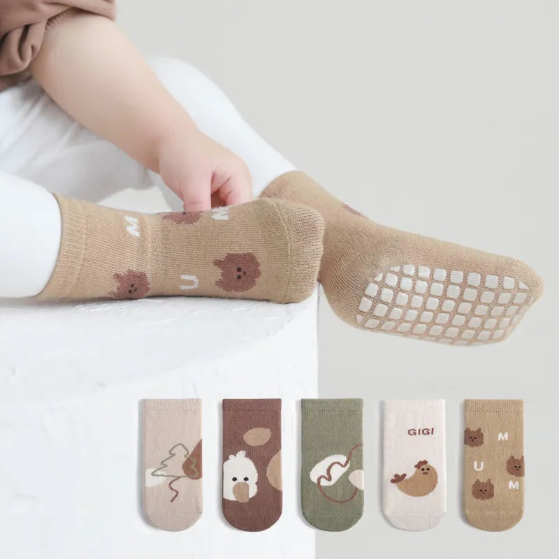 5 pares de calcetines antideslizantes invierno